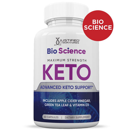 (3 Pack) Bio Science Keto ACV Pills 1275Mg Dietary Supplement 180 Capsules