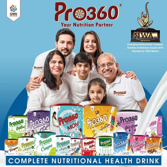 Pro360 Women Nutritional Protein Drink (Butterscotch Flavour) Complete Dietary Supplement for Glowing Skin, Strong Bones, and More Energy, 500 Gm