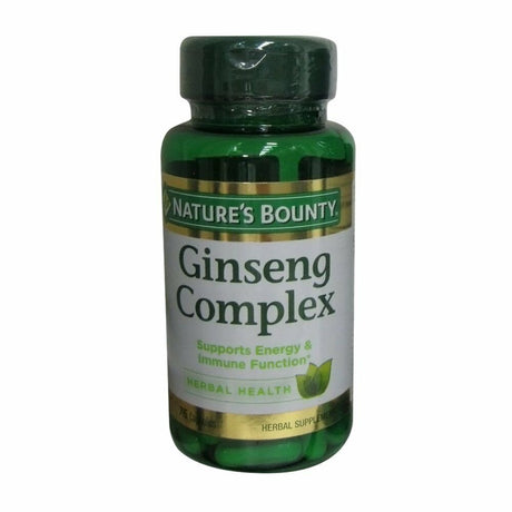 Nature'S Bounty Ginseng Complex Quality Herbal Health Energy , 75Ct, 2-Pack