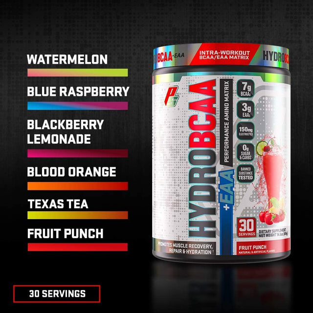 Prosupps® Hydrobcaa® BCAA/EAA Full Spectrum Matrix, 7G Bcaas, 3G EAAS, 0G Sugar, 0G Carbs, (30 Servings, Blood Orange Flavor)