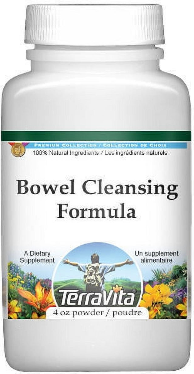 Terravita Bowel Cleansing Formula Powder - Birch, Licorice, Senna and More, (4 Oz, 2-Pack, Zin: 512178)