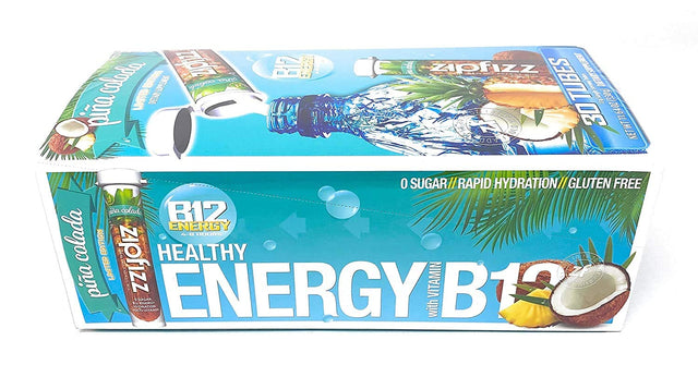 Zipfizz Pina Colada B12 Energy Drink Dietry Supplement Limited Edition Net Wt 11.64 Oz,, ()