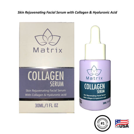 Matrix Collagen Serum for All Skin Types, Anti-Aging, Bright, Smooth, Hydrates