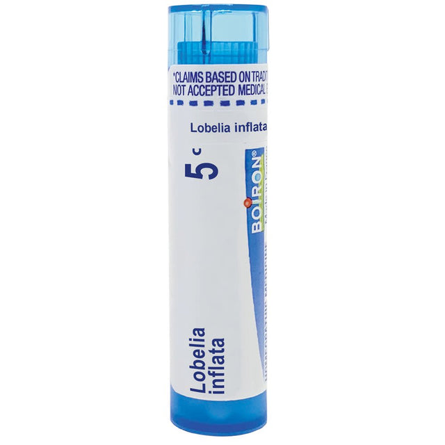 Boiron Lobelia Inflata 5C, Homeopathic Medicine for Nausea from Tobacco Withdrawal, 80 Pellets