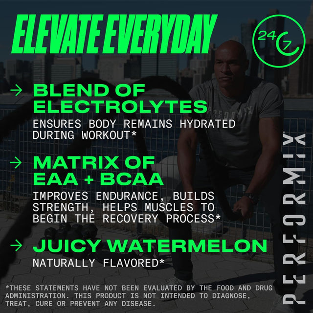 PERFORMIX - ISO EAA & BCAA - Intra & Post Workout - Branched Chain Amino Acids & Essential Amino Acids - Electrolytes for Hydration & Recovery - Stim Free Pre Workout - Juicy Watermelon - 30 Servings