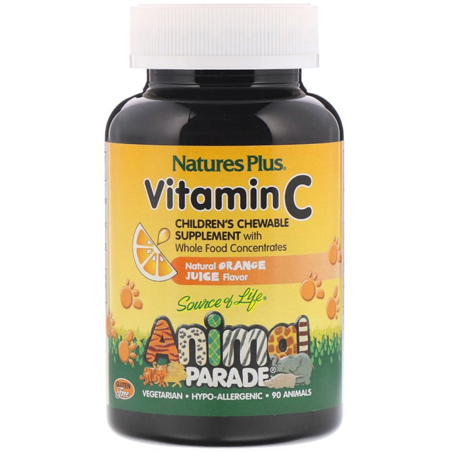 Nature'S plus - Animal Parade Vitamin C Orange Juice - 90 Chewable Tablets