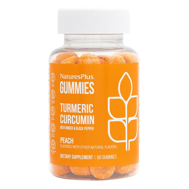 Nature'S plus Gummies Turmeric Curcumin Peach 60 Gummies