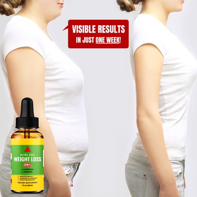 Belly Fat Burn Drops to Lose Stomach Fat - Natural Weight Loss for Women 1Oz