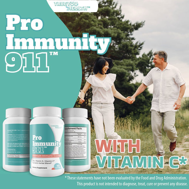 Pro Immunity 911 - Premium Immune Support Supplement - Aid Immunity & Immune Health - Promote Healthy Immune System & Immune Response - Safe & Effective - Natural Immune Support for Men & Women