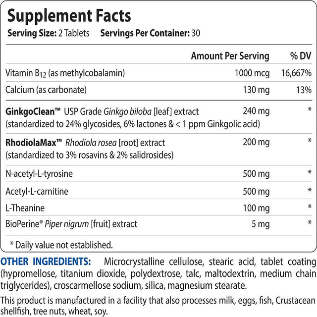 Biotrust Brain Bright for Cognitive Function and Mental Focus, Supports Productivity, Vitamin B, Creativity and Mental Clarity, No Caffeine, Stimulant-Free (30 Servings)