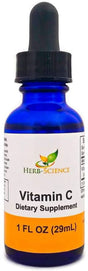 Liquid Vitamin C Drops - High Absorption, VIT C, Antioxidant Supplement, Higher Bioavailability Immune System Support, Alcohol Free - Herb-Science