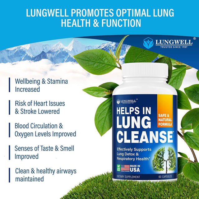 Quit Smoking Aid - Made in USA - Helps to Clear Lungs & Stop Smoking - Infused with Mullein & L-Tryptophan for Lung Cleanse & Stress Relief