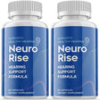 (2 Pack) Neuro Rise - Dietary Supplement for Hearing - Tinnitus Support for Healthy Middle and Inner Ear Structures, Including Cilia, Nerves and Blood Supply - 120 Capsules