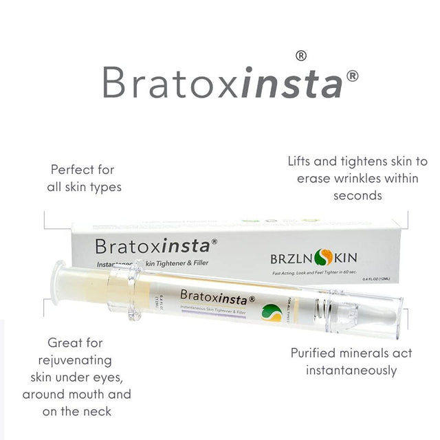 Bratoxin Age Reversal Natural Smoothing Serum for Wrinkle Smoothing Skin Firmness Elasticity 12 Ml