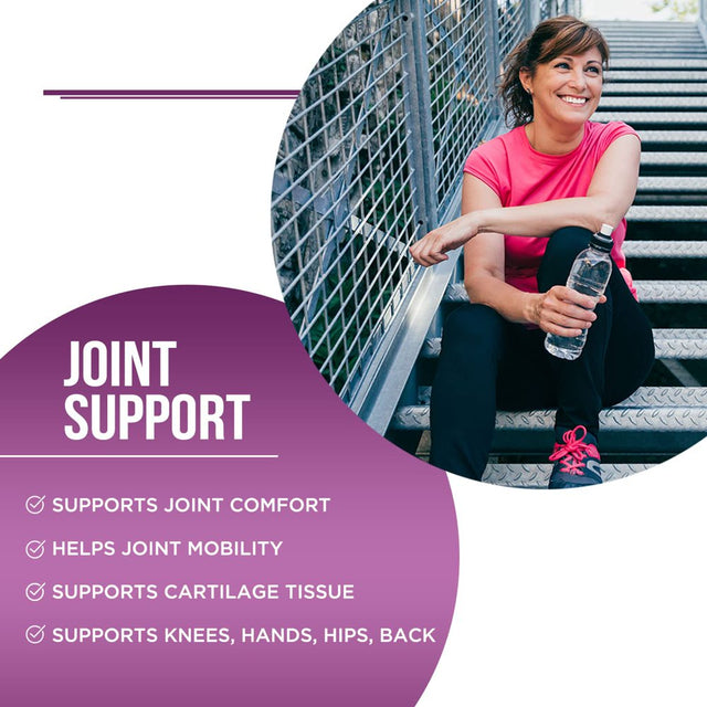 Glucosamine Chondroitin MSM Turmeric Boswellia - Joint Support Supplement for Joint Health and Joint Function Support - Glucosamine Sulfate Mobility Formula - Gluten Free and Non-Gmo - 180 Capsules