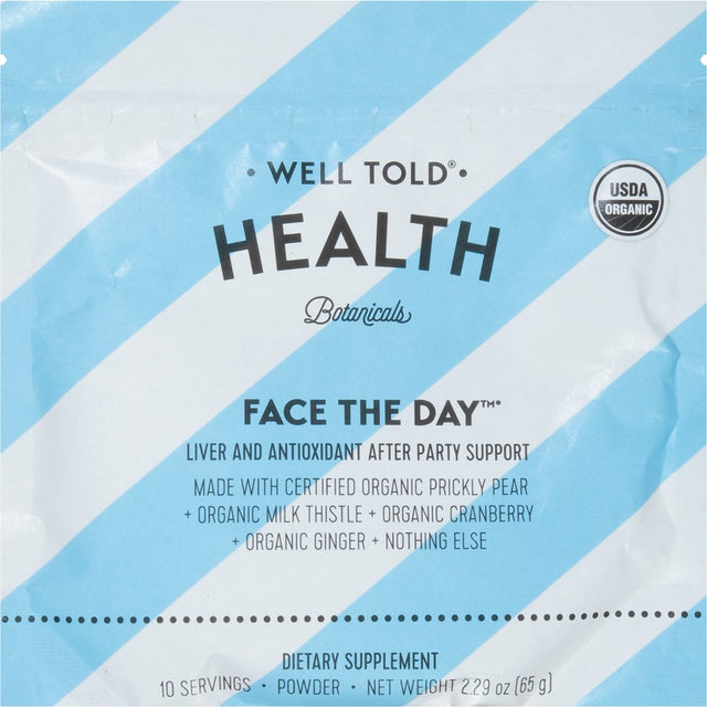 Well Told Health Face the Day Liver and Antioxidant after Party Support (10 Servings)