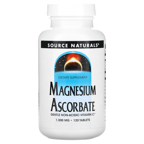 Magnesium Ascorbate, 1,000 Mg, 120 Tablets, Source Naturals