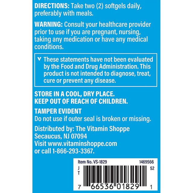 The Vitamin Shoppe Vitamin C 1,000MG, Easy to Swallow, Antioxidant That Supports Immune and Cardiovascular Health (300 Softgels)