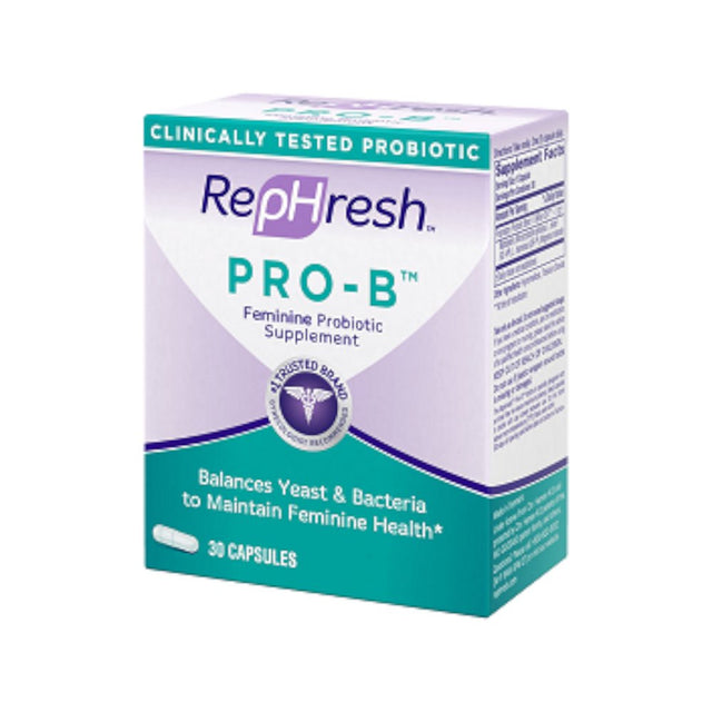 Rephresh Pro-B Probiotic Feminine Health Balance Bacteria, 30Ct, 2-Pack