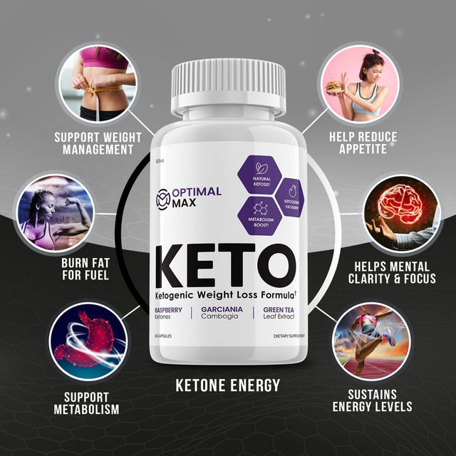 Optimal Max Keto Pills Advanced Ketogenic Support 60 Capsules