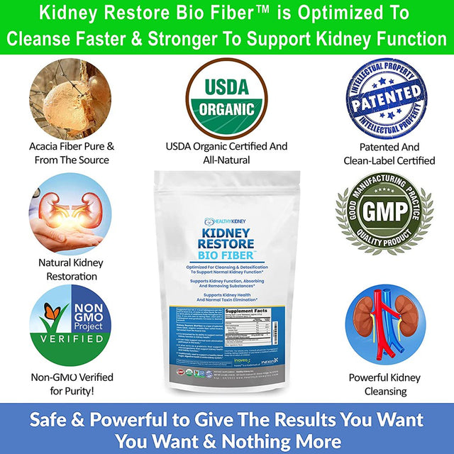 Kidney Restore Bio Fiber, Supports Kidney Health and Toxin Elimination, 2.5 Lbs.