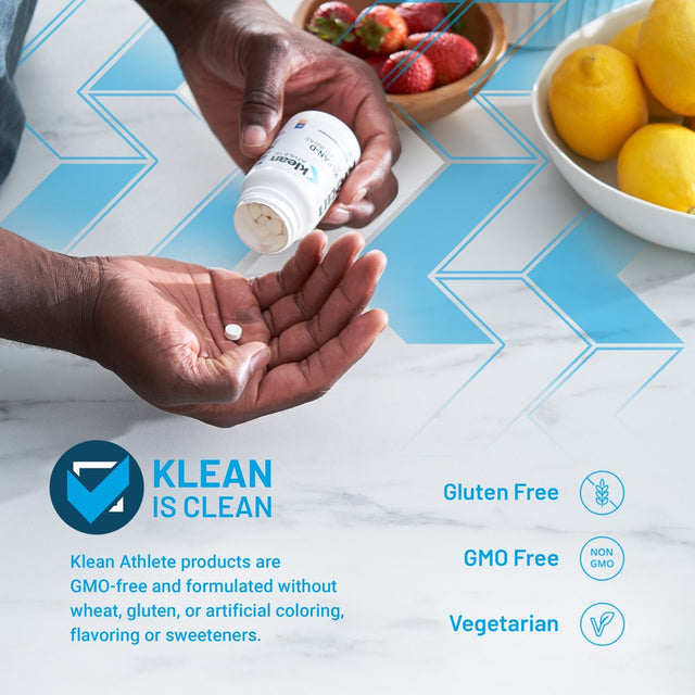 Klean Athlete - Klean-D 25 Mcg (1,000 IU) - Targeted Support When the Body Can'T Produce Vitamin D Naturally - NSF Certified for Sport - 100 Tablets