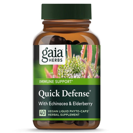 Gaia Herbs Rapidrelief Quick Defense -- 40 Vegetarian Liquid Phyto-Caps