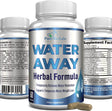 Water Away Gentle Herbal Diuretic - Natural Diuretic Water Pills - Relieve Bloating, Reduce Excess Water Weight with Dandelion Leaf, Green Tea, Detox Cleanse & Urinary Health. Non-Gmo, 60 Capsules