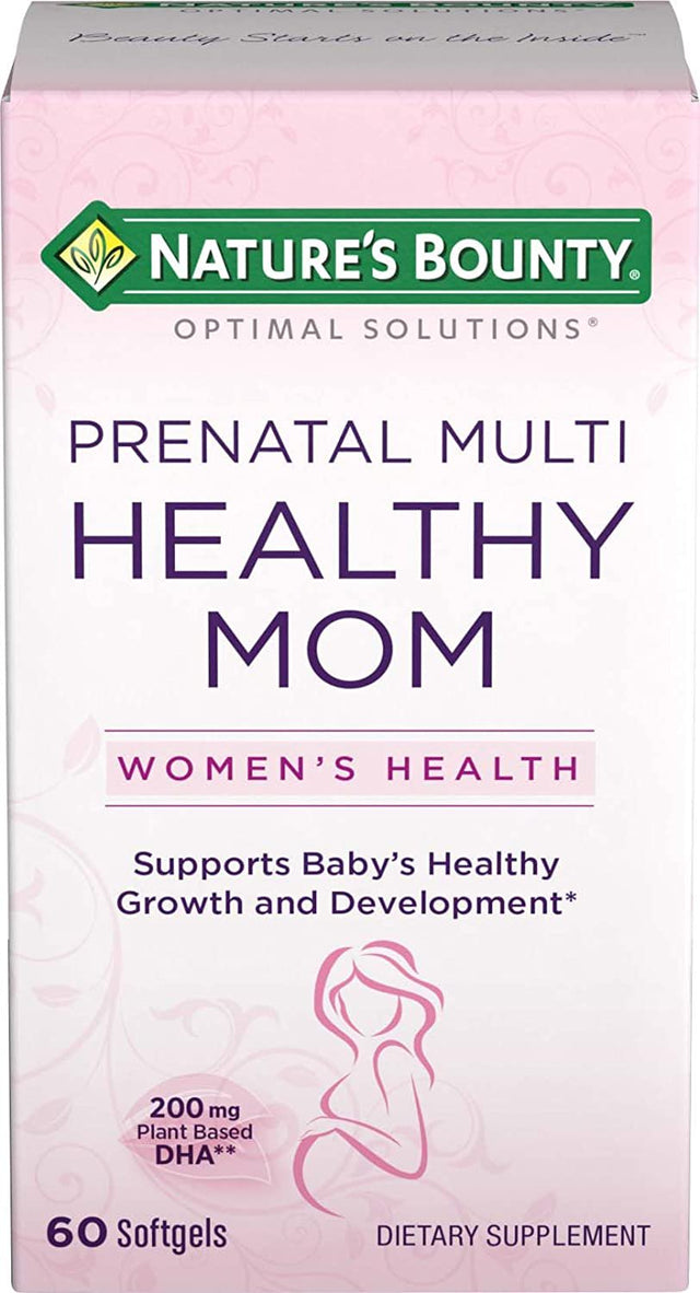 Nature'S Bounty Optimal Solutions Healthy Mom Prenatal Multivitamin Softgels - (Pack of 3)