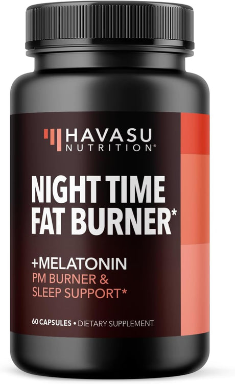 HAVASU NUTRITION Night Time Fat Burner Metabolism Booster | Appetite Suppressant & Supplement to Support Weight Loss | 60 Weight Loss Supplement Pills for Men