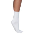 Women'S Neuropathy Gel Footbed Crew Socks - White