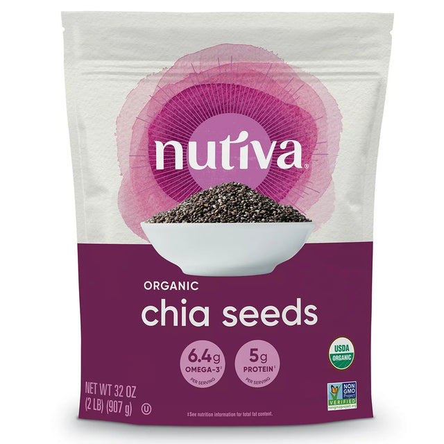 Nutiva Organic Chia Seed, Black, 32 Oz (907 G)