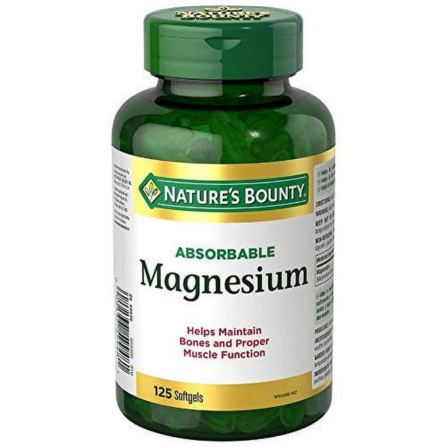 Nature'S Bounty Absorbable Magnesium, 125 Liquid Softgels Capsules