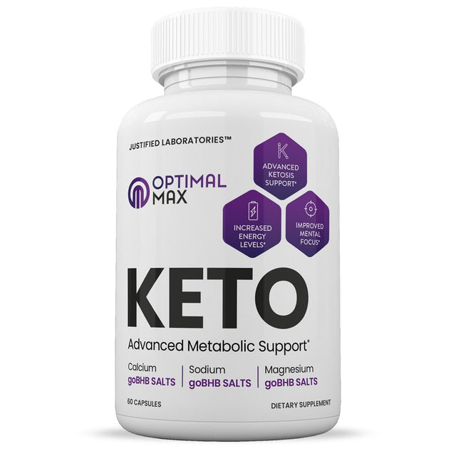 (3 Pack) Optimal Max Keto Pills Includes Apple Cider Vinegar Gobhb® Appetite Control Supplement 180 Capsules