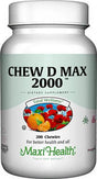 Maxi Health Kosher Chew D Max (Vitamin D3) 2000 IU Chewable Bubble Gum Flavor - 200 Tablets