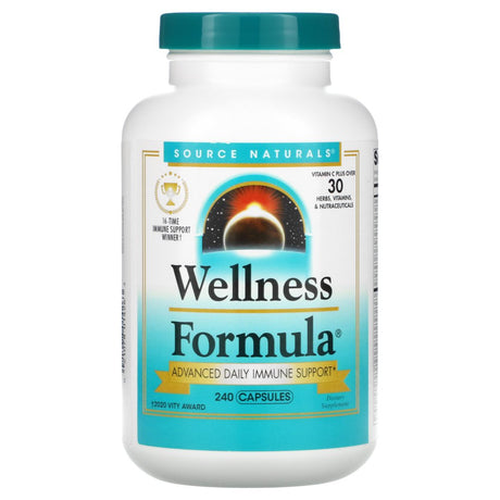 Source Naturals, Wellness Formula, Advanced Daily Immune Support, 240 Capsules