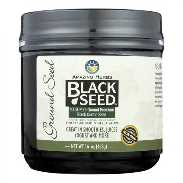 Amazing Herbs Black Seed Finely Ground -- 16 Oz