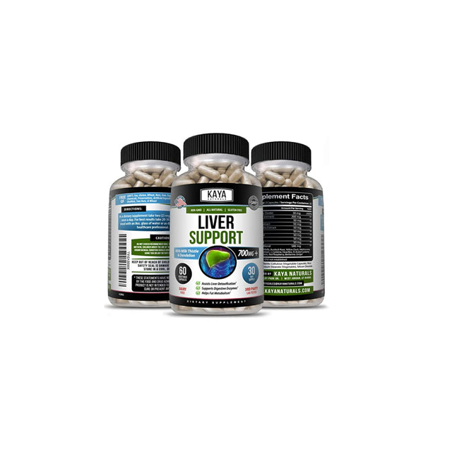 Kaya Naturals Liver Support, Cleanse, Detox & Repair Formula 22 Herbs Including Milk Thistle