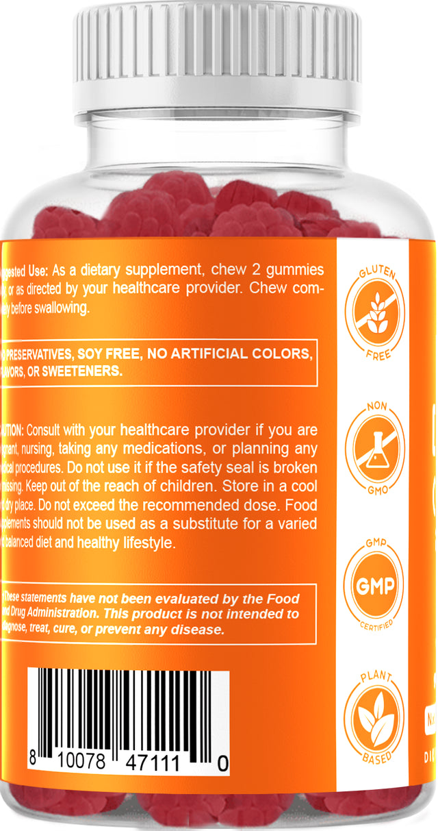 Vitamatic Vitamin D3 K2 Gummies - 60 Count - Supports Healthy Bone, Heart & Calcium Absorption, & Immune Health - Plant Based, Non-Gmo, Gluten Free