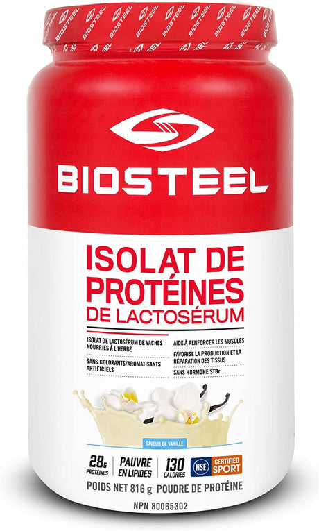 BIOSTEEL Protein Whey Isolate Vanilla, 816 GR