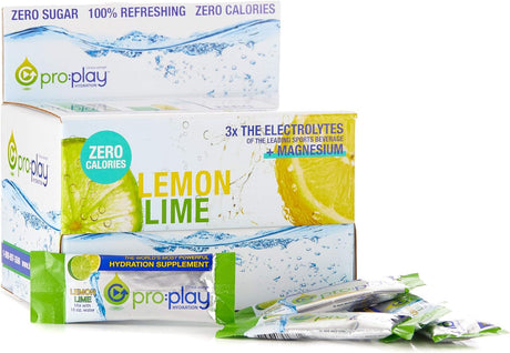 Electrolyte Hydration Drink with Magnesium + Zero Sugar in Lemon Lime, 50 Count Pack