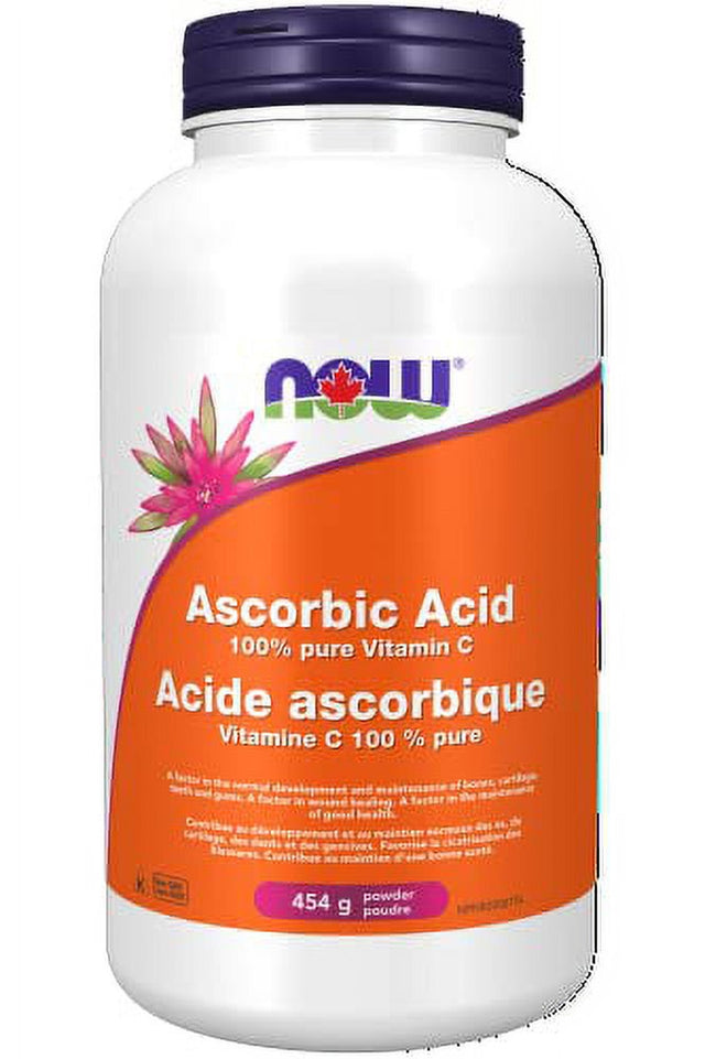 NOW Ascorbic Acid 100% Pure Vitamin C Supplement