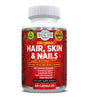 Crystal Clear Solutions High Potency Hair, Skin, & Nails Capsules, 60 Ct