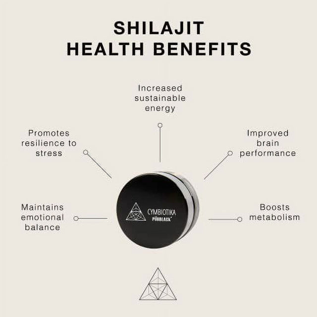 Cymbiotika Pure Shilajit Resin with Elemental Gold, Immune & Digestive Support Supplement, Contains Fulvic Acid, Brain Booster for Focus & Energy, 15 Grams