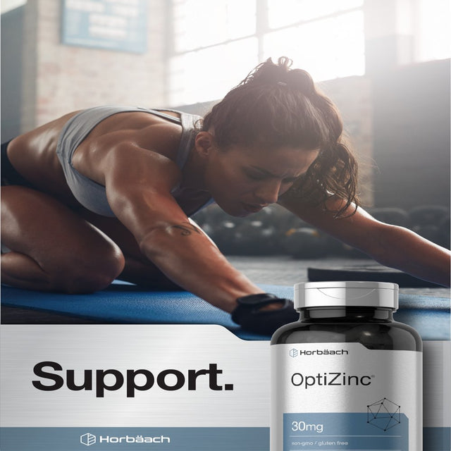 Optizinc 30Mg | 250 Capsules | Non-Gmo, Gluten Free Supplement | by Horbaach