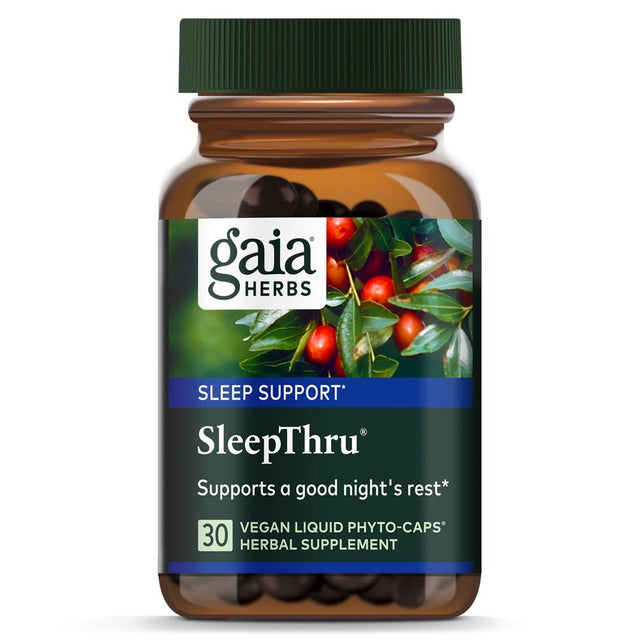 Gaia Herbs Sleepthru -- 30 Vegan Liquid Phyto-Caps