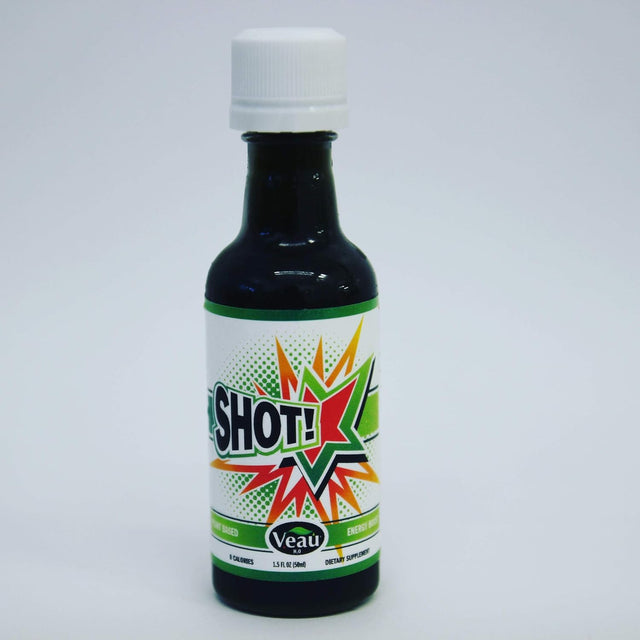 VEAU Shot - Plant-Based Vitamin Energy Drink - 12 Bottles - Bulk Order