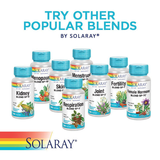 Solaray Circulation Blend SP-11B | Herbs & Cell Salt for Healthy Circulatory System Support | 50 Servings | 100 Vegcaps