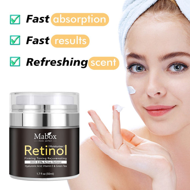 Weloille Pure Antiwrinkle Face & Neck Retinol Cream with Hyaluronic Premium Antiaging Face Moisturizer - Antiaging Firming Facial Cream to Reduce Wrinkles