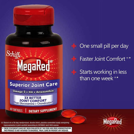 Schiff Megared Superior Joint Care, 60 Softgels